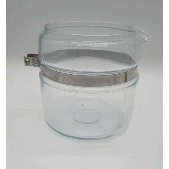 Pyrex 7754-B  4 Cup Flameware Glass  Coffee Pot Base With Band ONLY - Picture 1 of 4